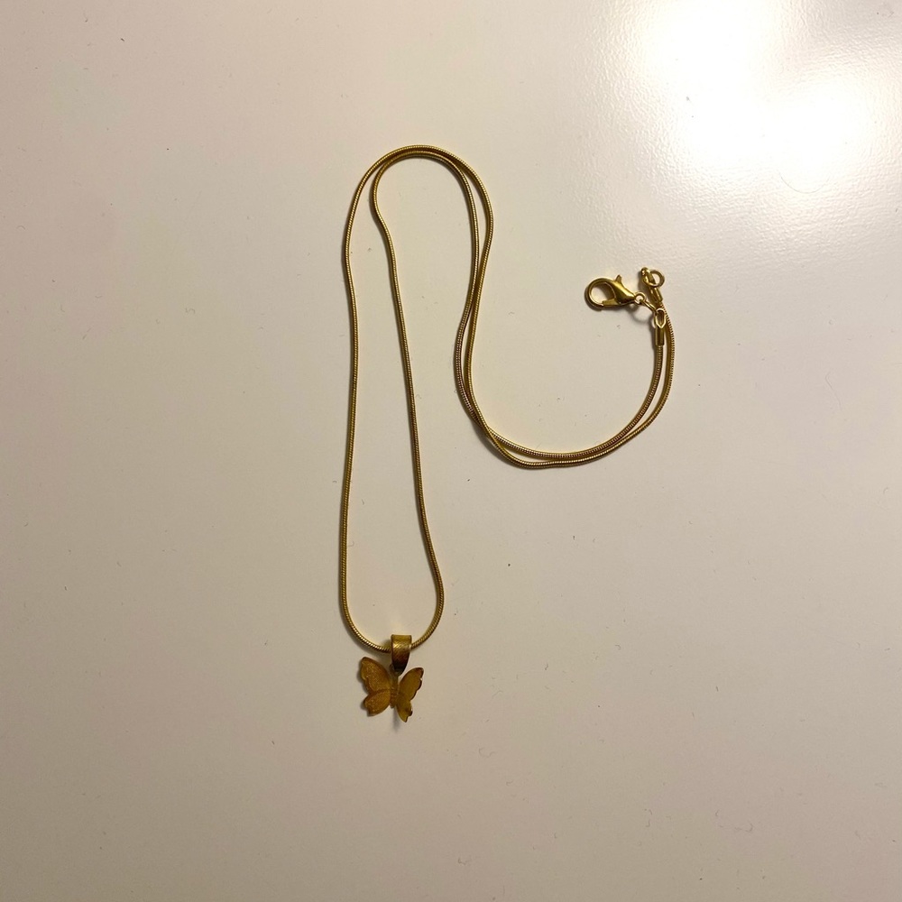 Gold Butterfly Necklace